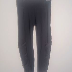 Athleta Capri leggings with sheer sides